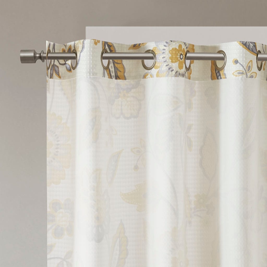 Jacquard Printed Room Darkening Curtain Panel(Only 1 Pc Panel