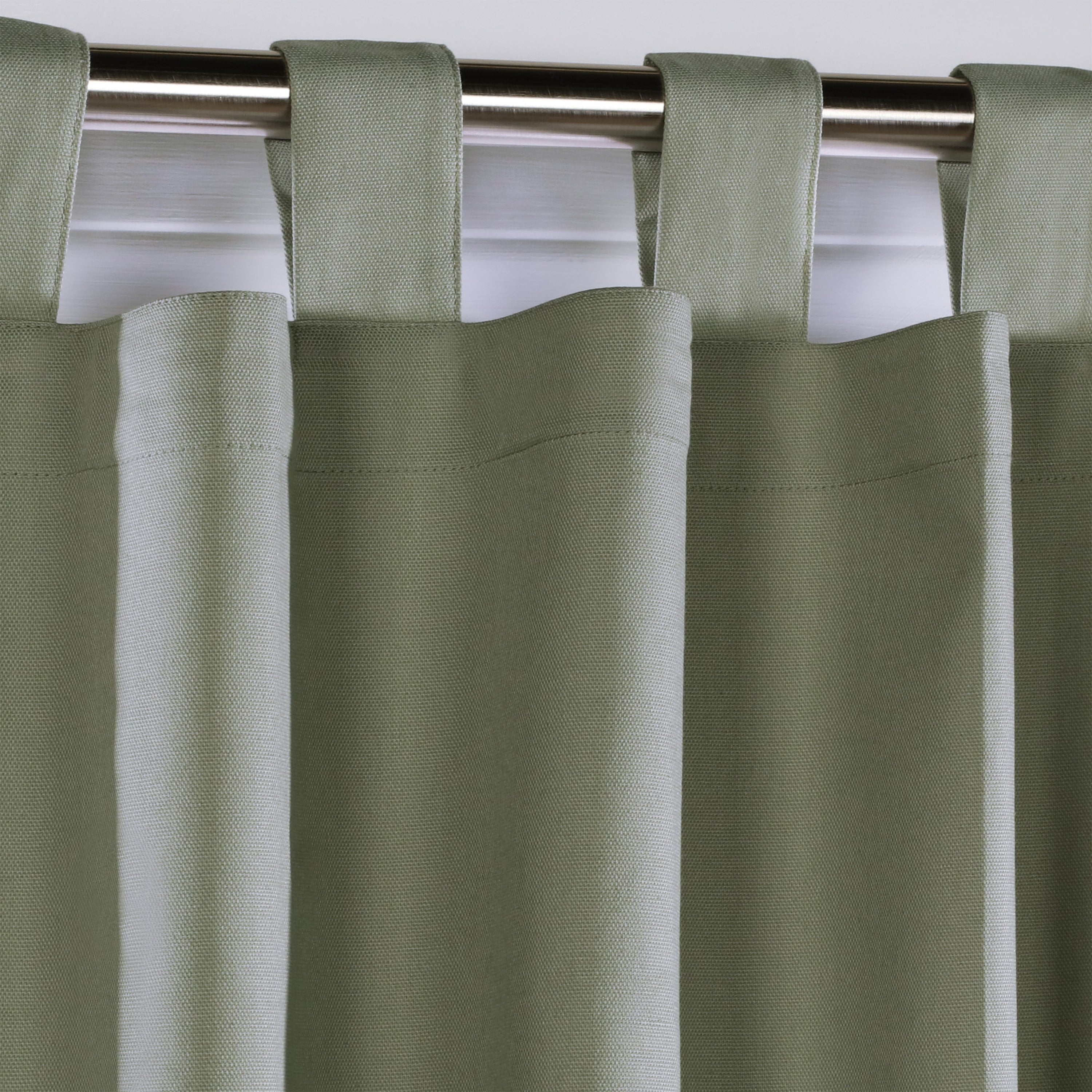 ThermaLogic Weathermate Insulated Cotton Tab Top Curtain Panel - Pair