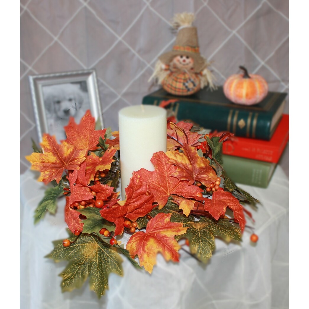 6 Mixed Fall Candle Ring - 12