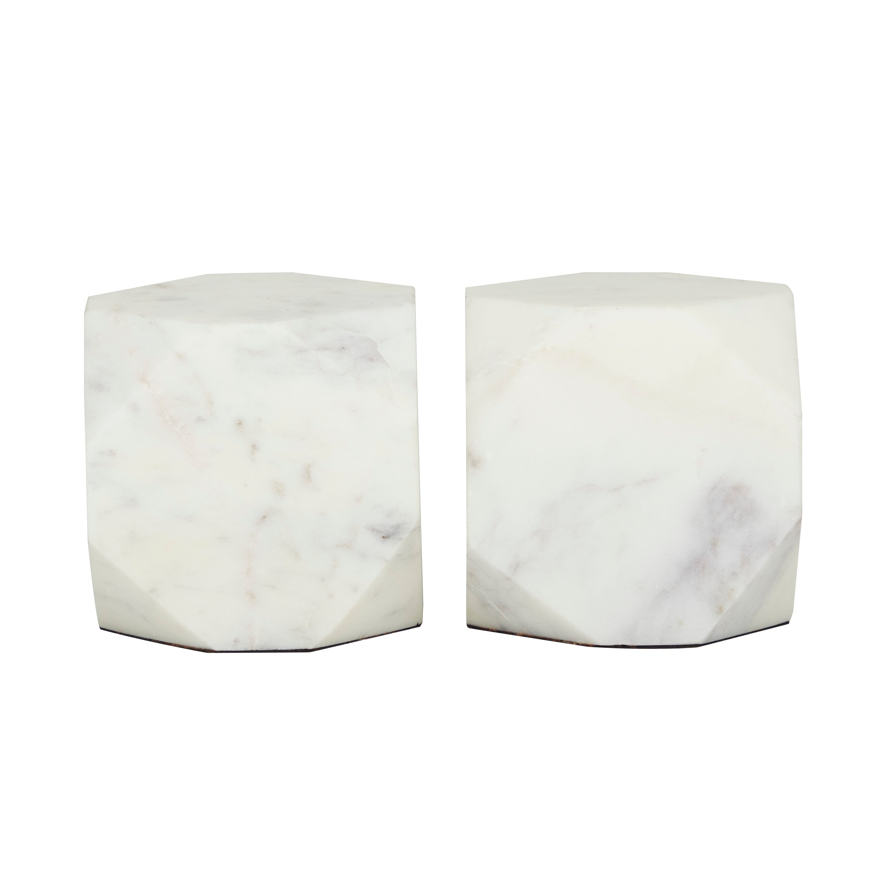 Marble Modern Bookends (Set of 2)