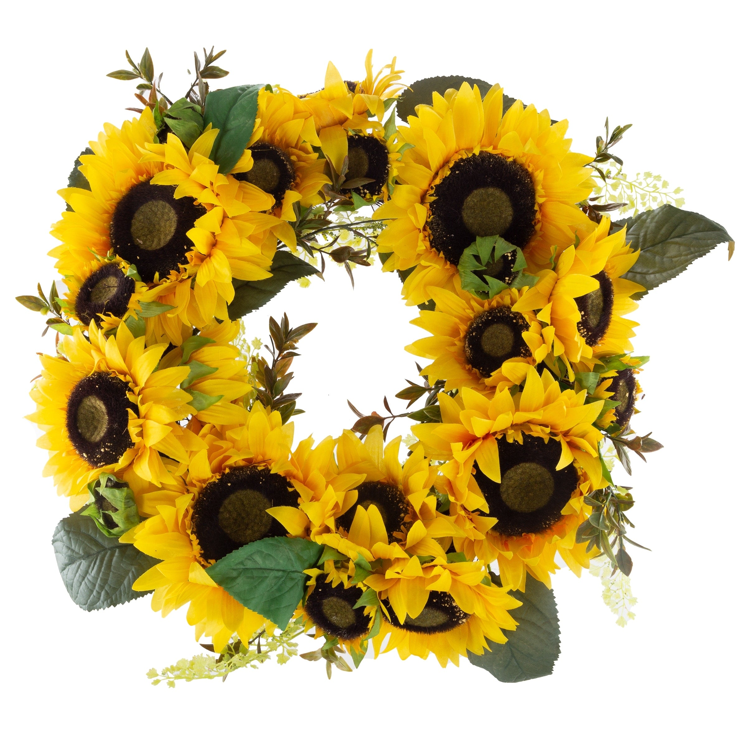 Pure Garden 20-Inch Artificial Sunflower Wreath