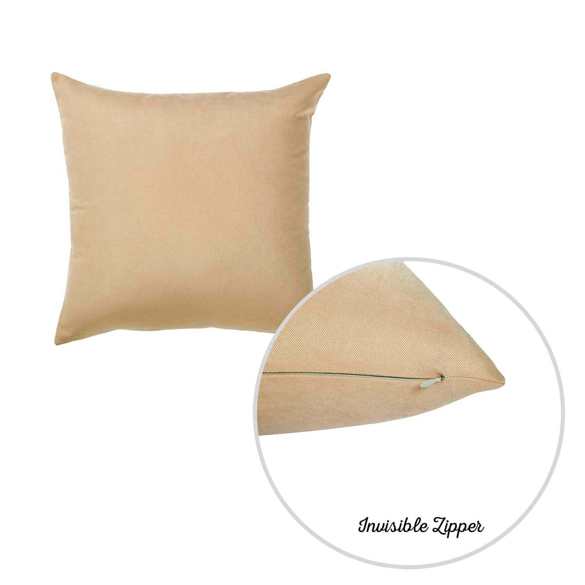 Honey Set of 2 Decorative Throw Pillow Cover Solid Color