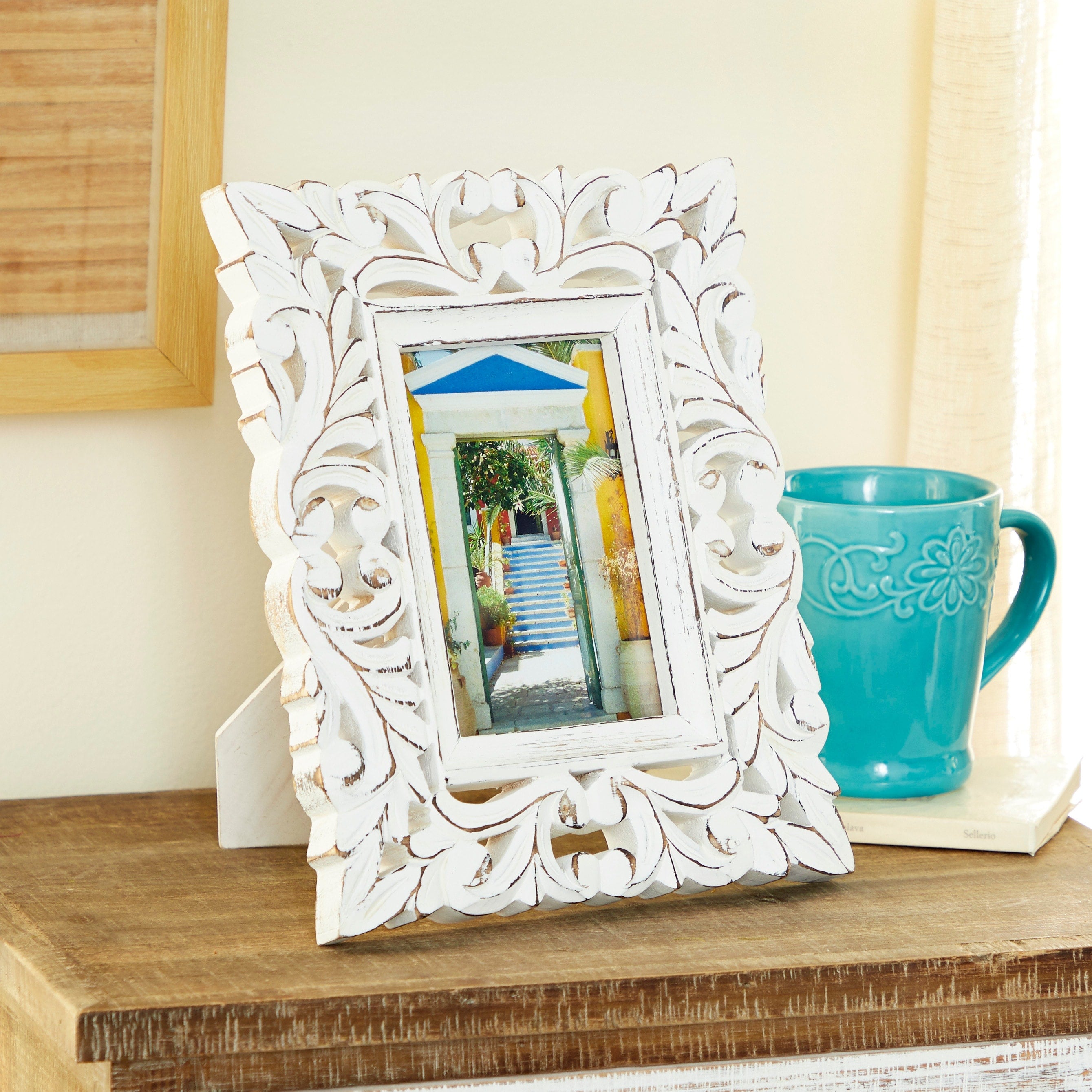 White Wood Farmhouse Photo Frame Standard