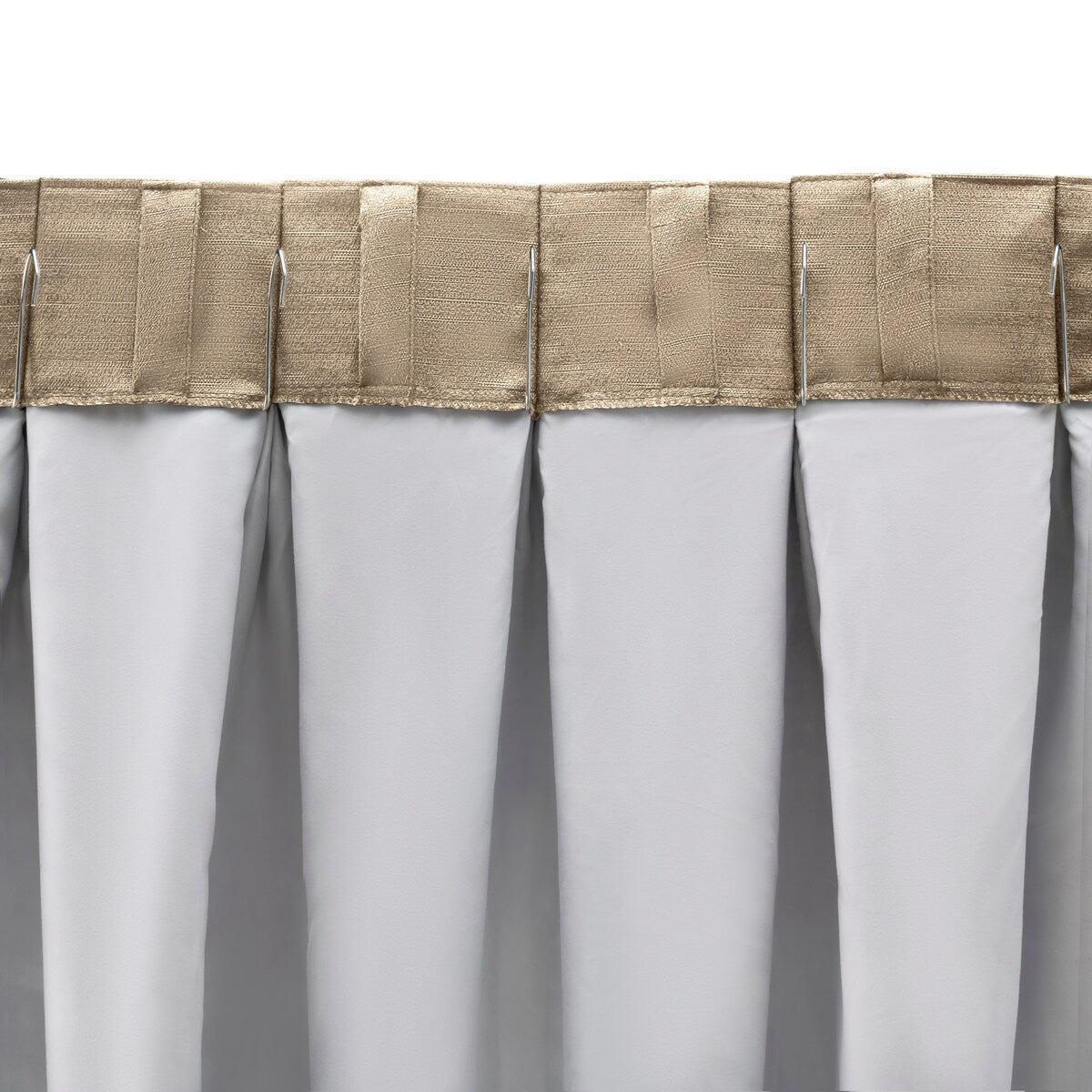 GrassclothPremium Sheen Pinch Pleat W Back Tab Curtain Pair