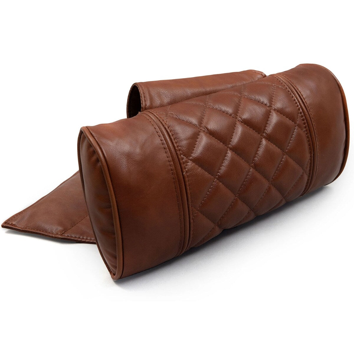 Octane Seating Recliner Pillow - Diamond Stitch - Cognac Leather