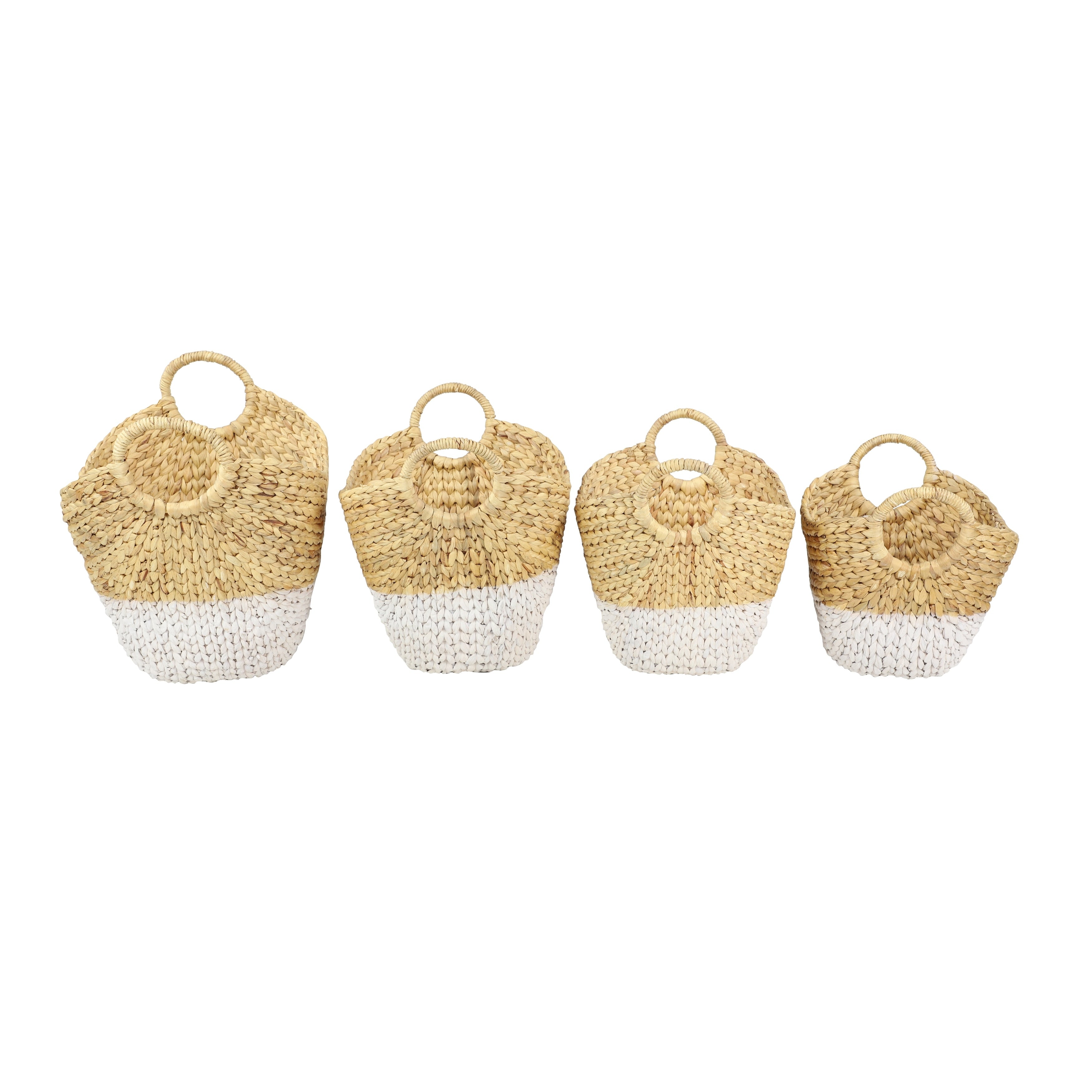 CosmoLiving by Cosmopolitan Brown Sea Grass Storage Basket (Set of 4)