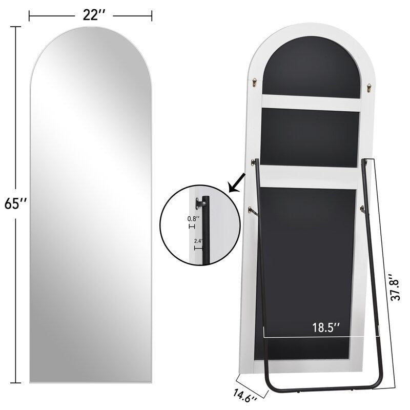 Lumioca Arched Full Length Standing Floor/ Wall Mirror