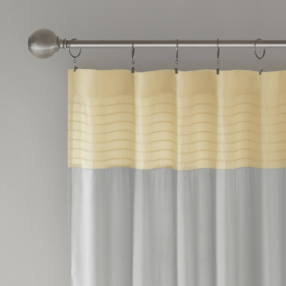 Madison Park Selma Polyoni Pintuck Single Window Curtain Panel