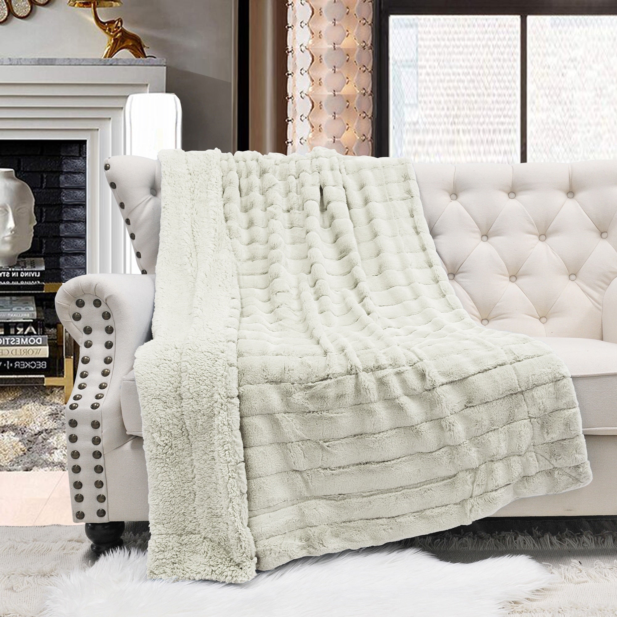 Solid Color SuperMink FauxFur Throw