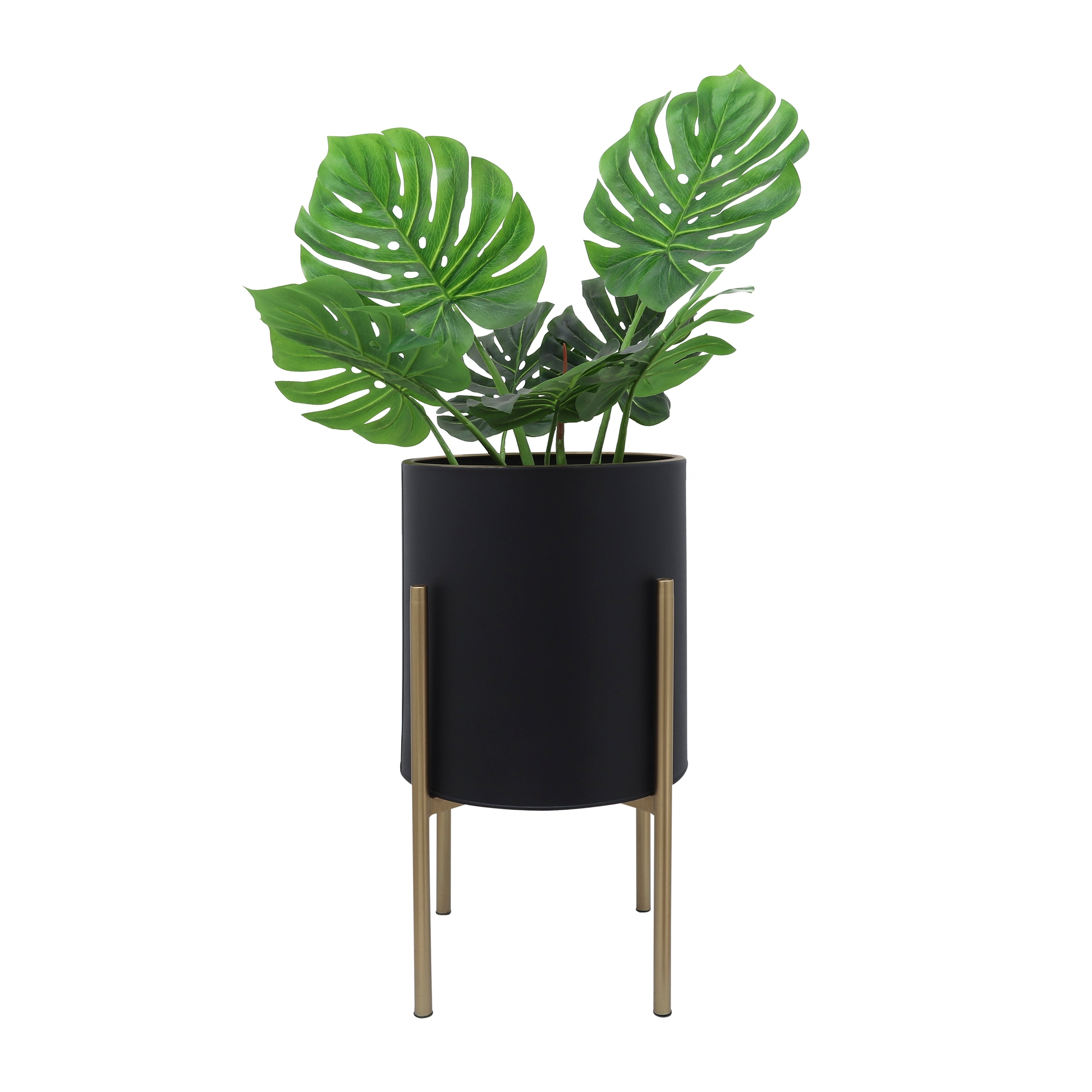 Sagebrook Home Chic Modern Planter Set of 2 - A Statement Piece for Indoor or Outdoor Greenery, Ideal for Contemporary Spaces