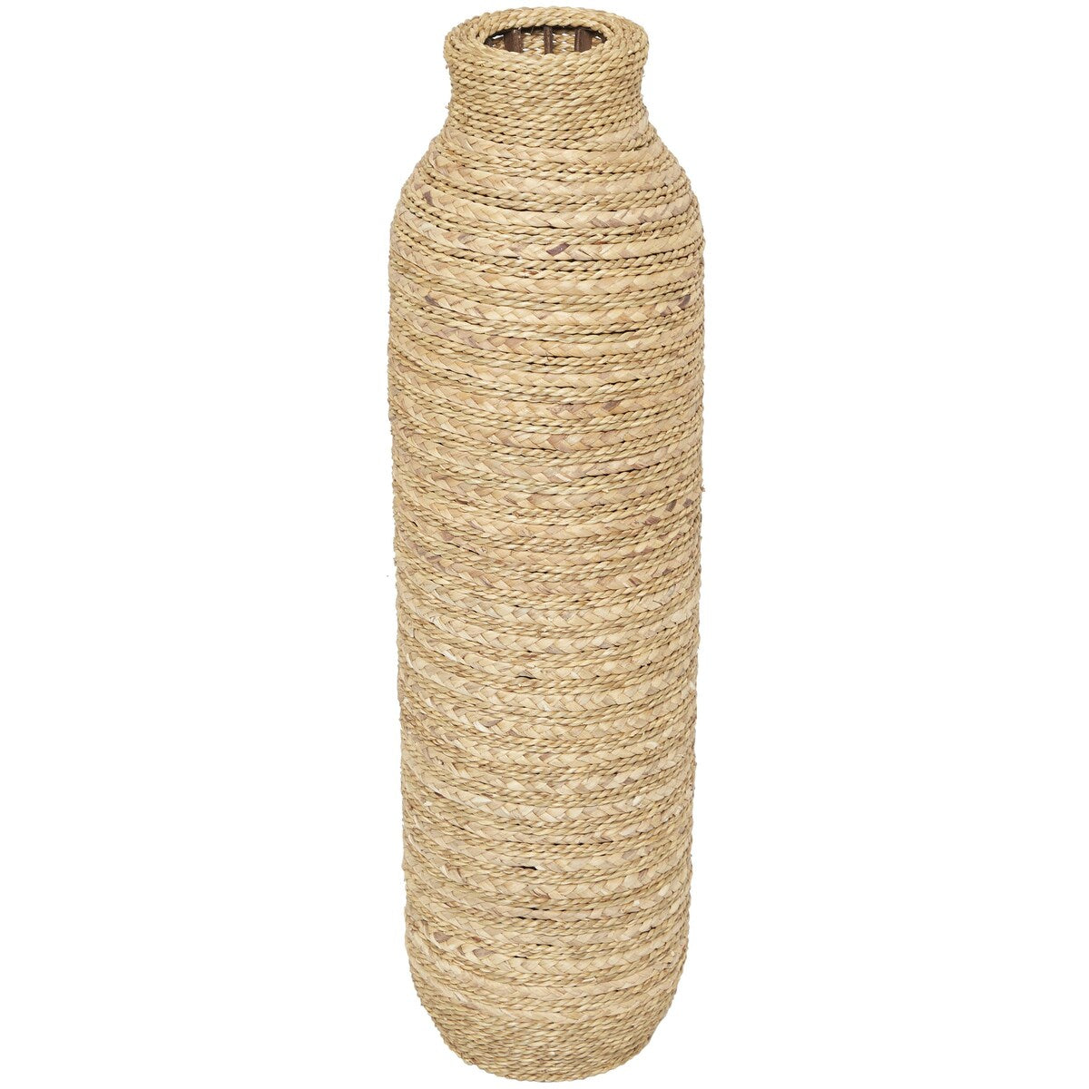 Seagrass Handmade Slim Woven Decorative Vase - Brown - Roche River Decor