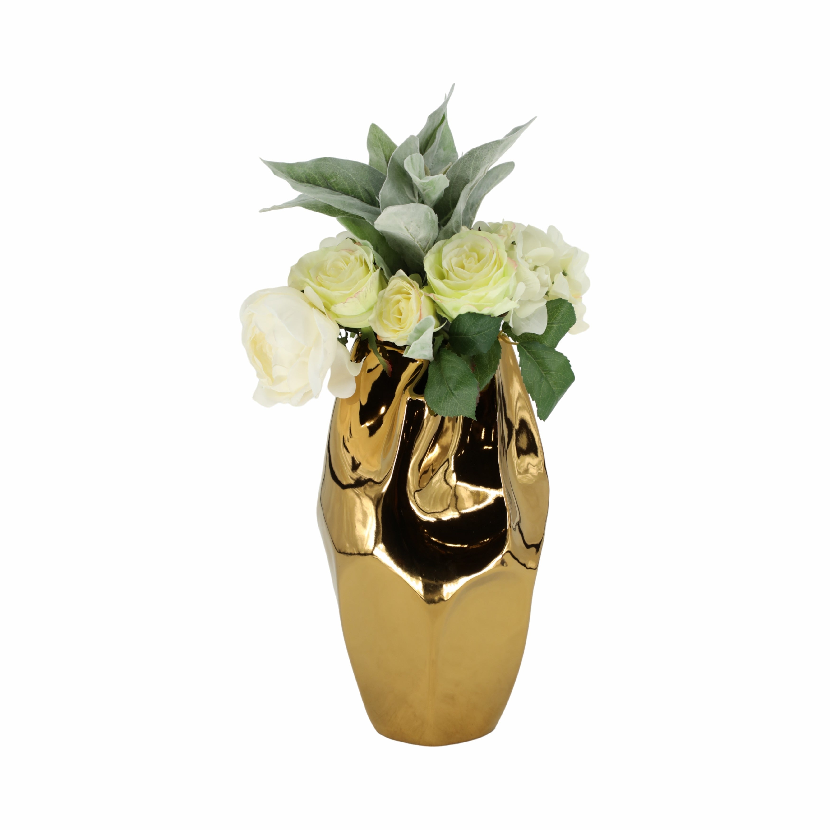 Sagebrook Home Ceramic Elegant Decorative Vase for Stylish Interiors