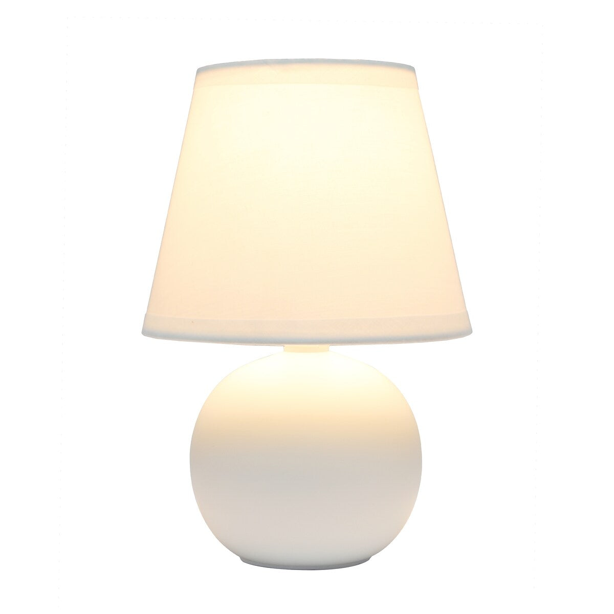 8.66 Petite Orb Base Lamp w Matching Fabric Shade