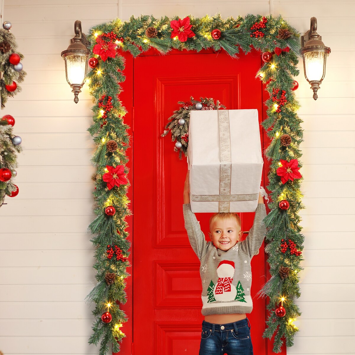 6 FT Christmas Garland with Lights - 6FT