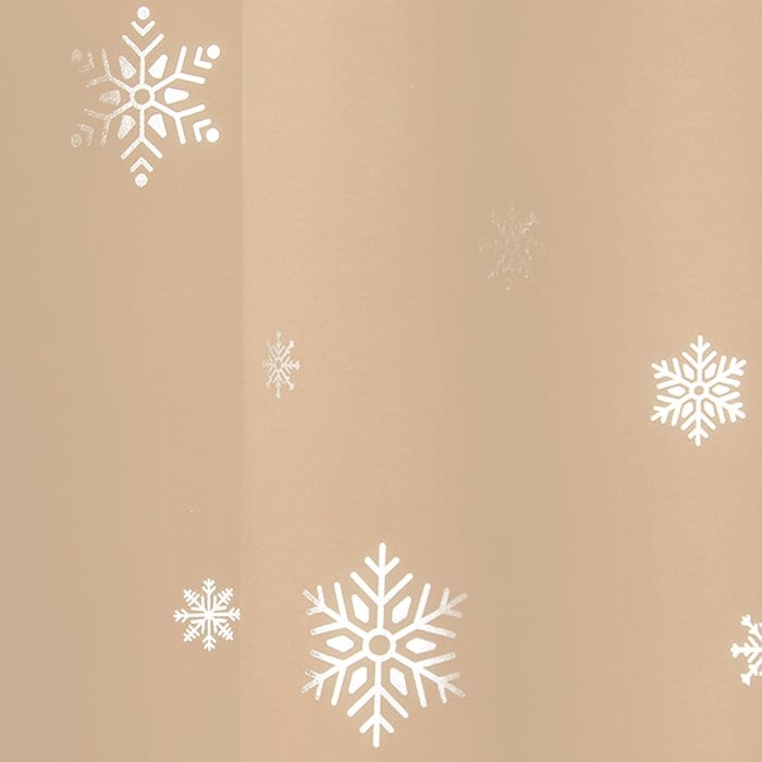 Aurora Home Silver Foil Snowflake Thermal Insulated Blackout Curtains