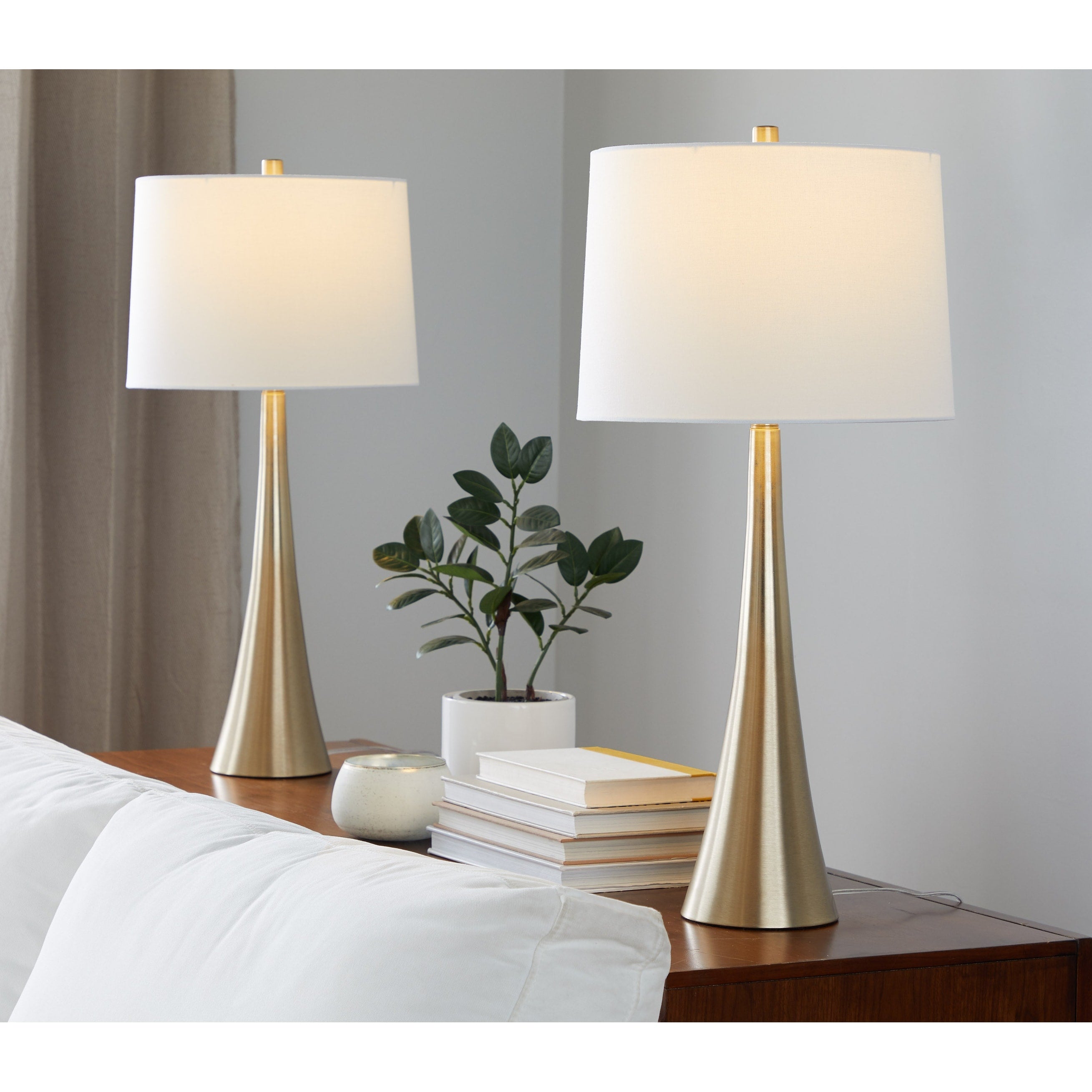 Silver Orchid Alba 29 Metal Table Lamp (Set of 2)