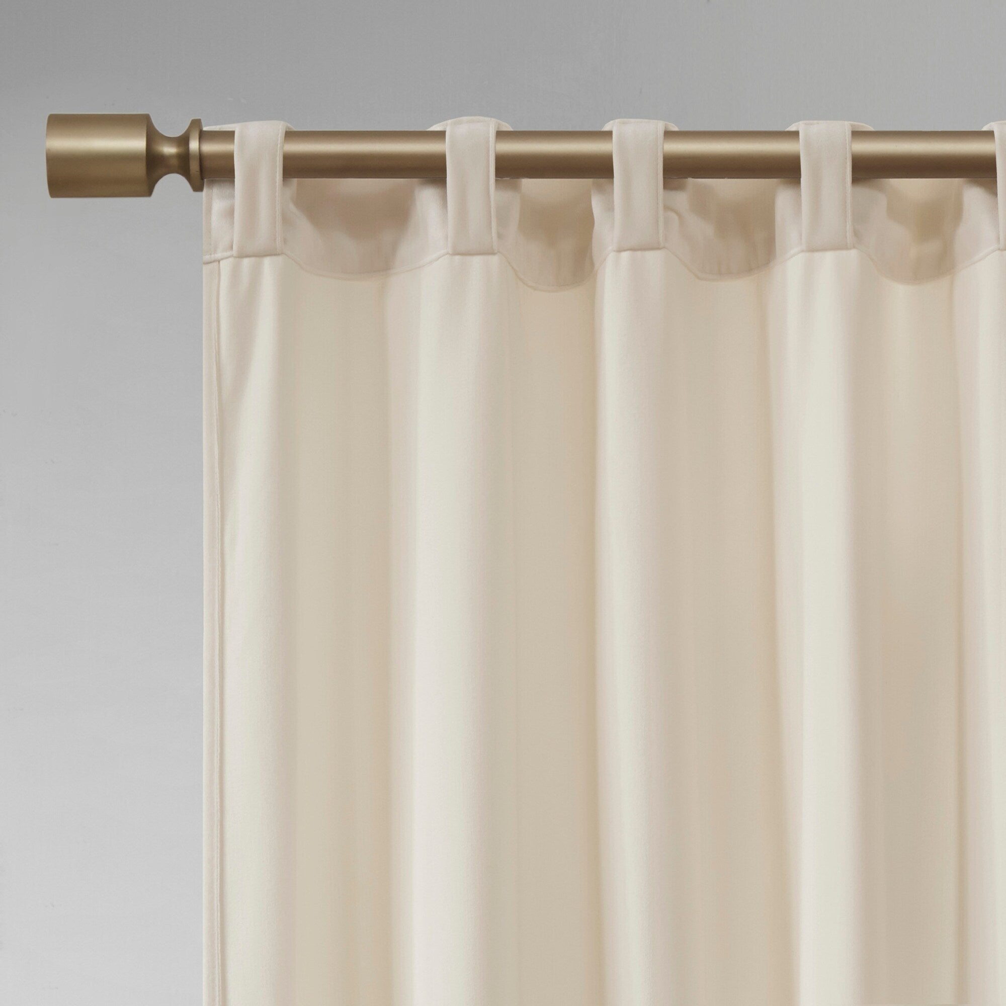 510 Design Garett Room Darkening Poly Velvet Rod Pocket/Back Tab Curtain Panel Pair