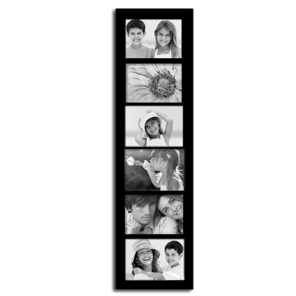 Adeco 6-opening Black 5x7 Collage Picture Frame