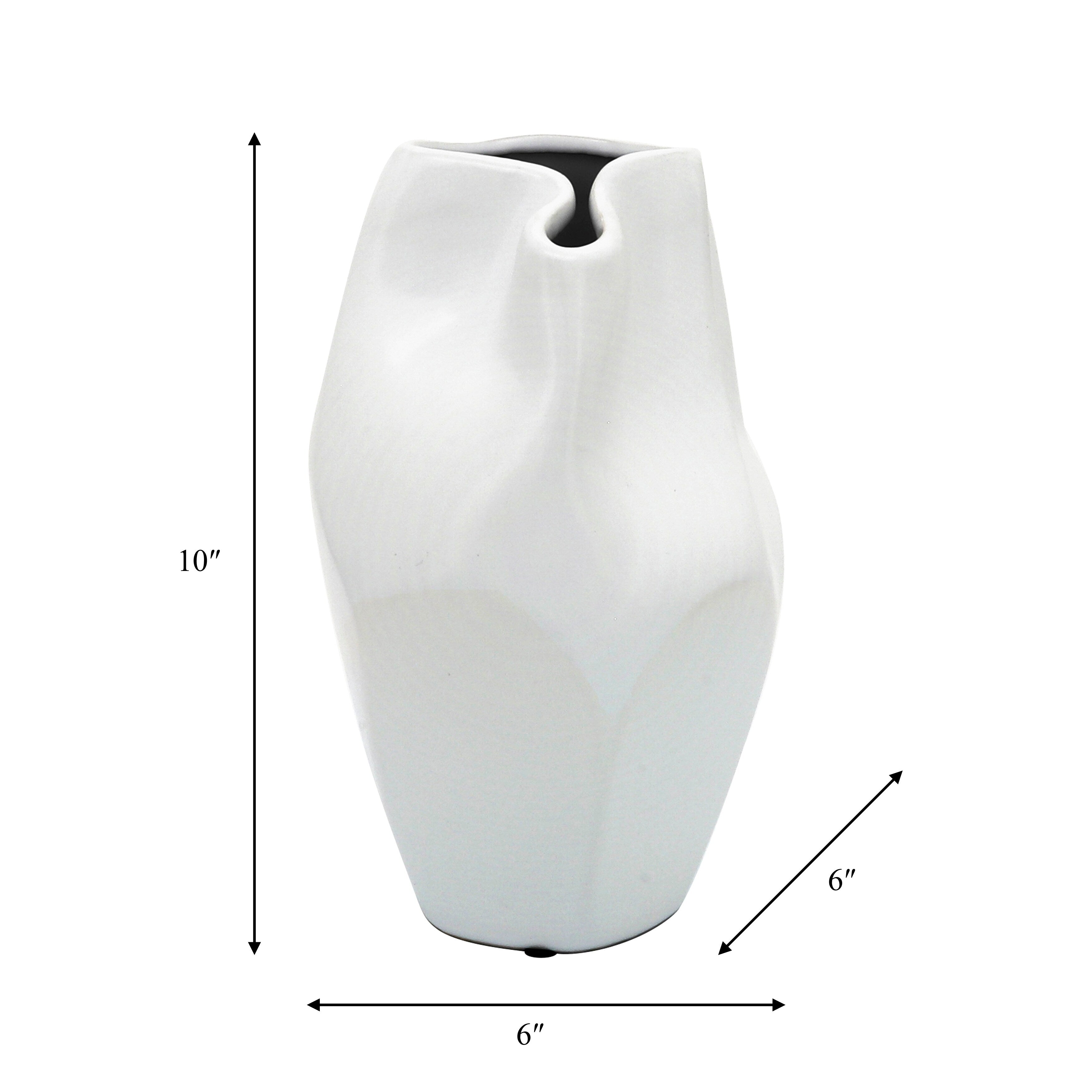 Sagebrook Home Ceramic Elegant Decorative Vase for Stylish Interiors