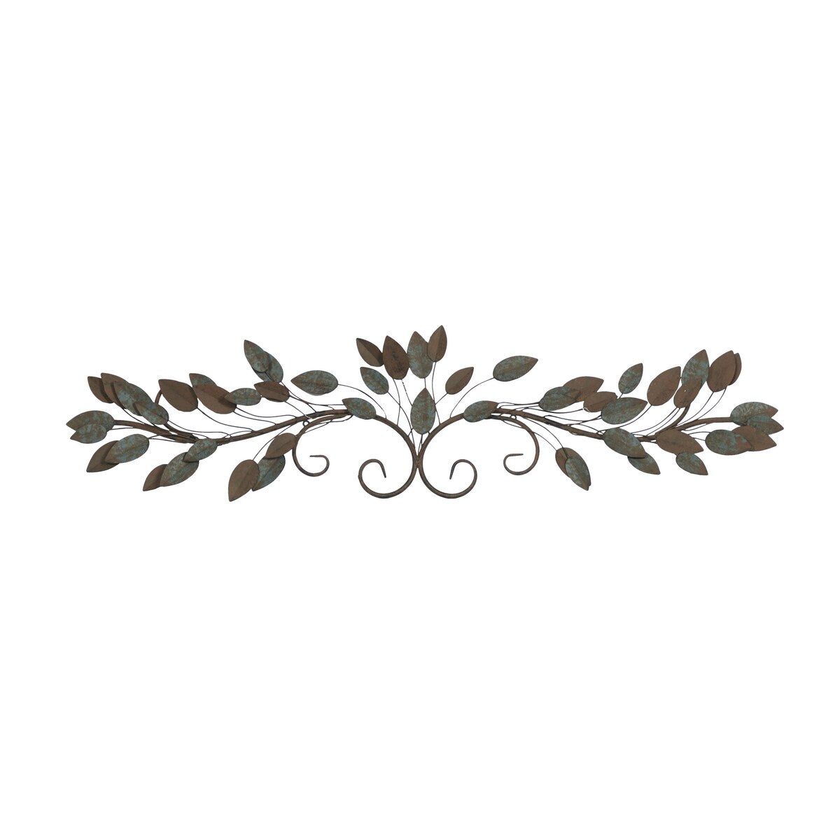 Metal Leaf Home Wall Decor - Blue, Brown or Multi Colored - Roche River Decor