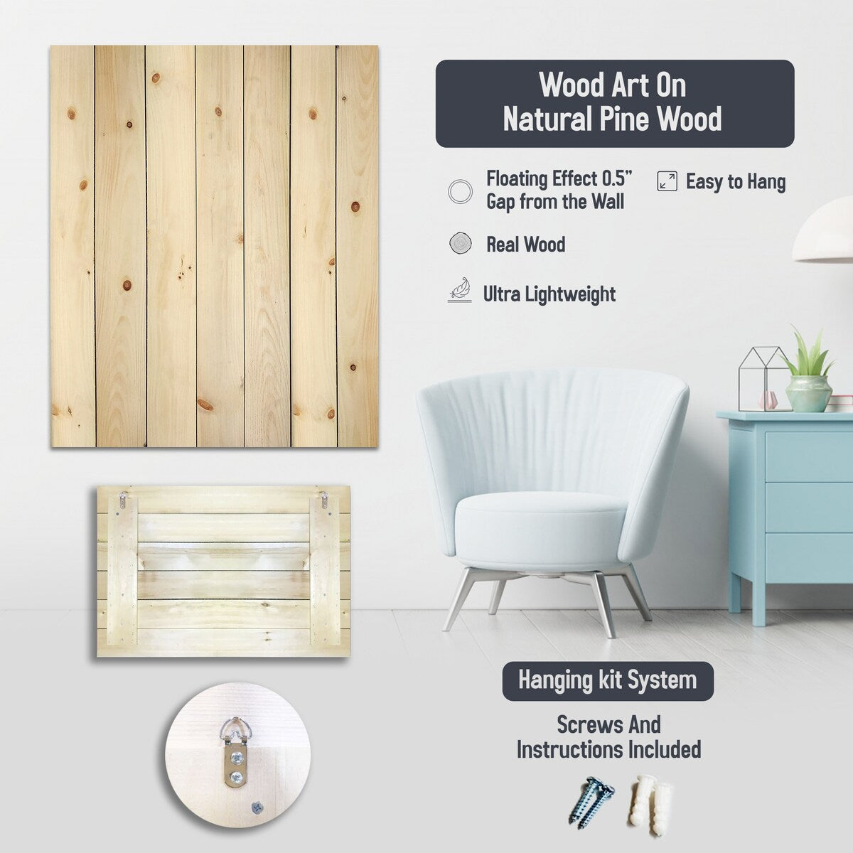 Designart Whispers Of Lilac I Lilacs Wood Wall Decor - Traditional Purple Wood Panel On Natural Pine Wood