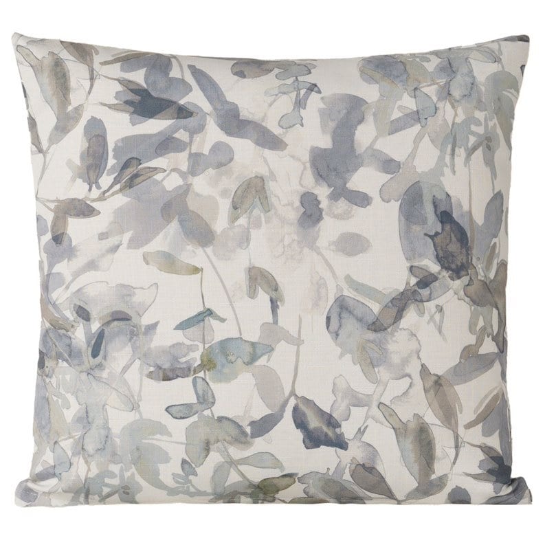 Siscovers Lake & Garden Water-color Print Throw Pillow