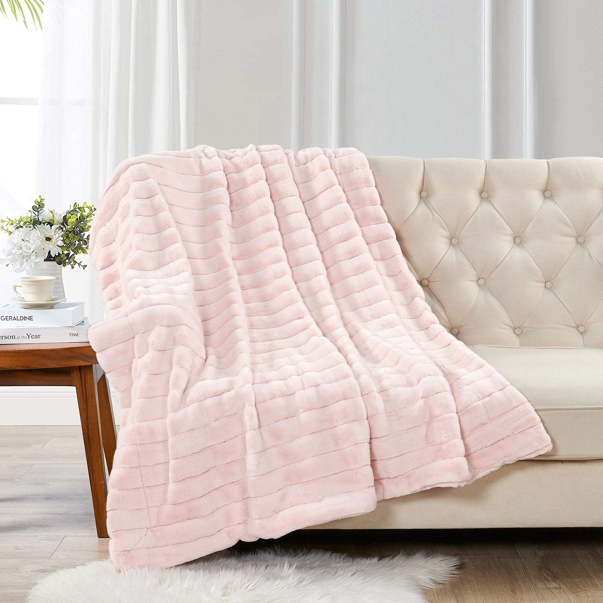 Solid Color SuperMink FauxFur Throw