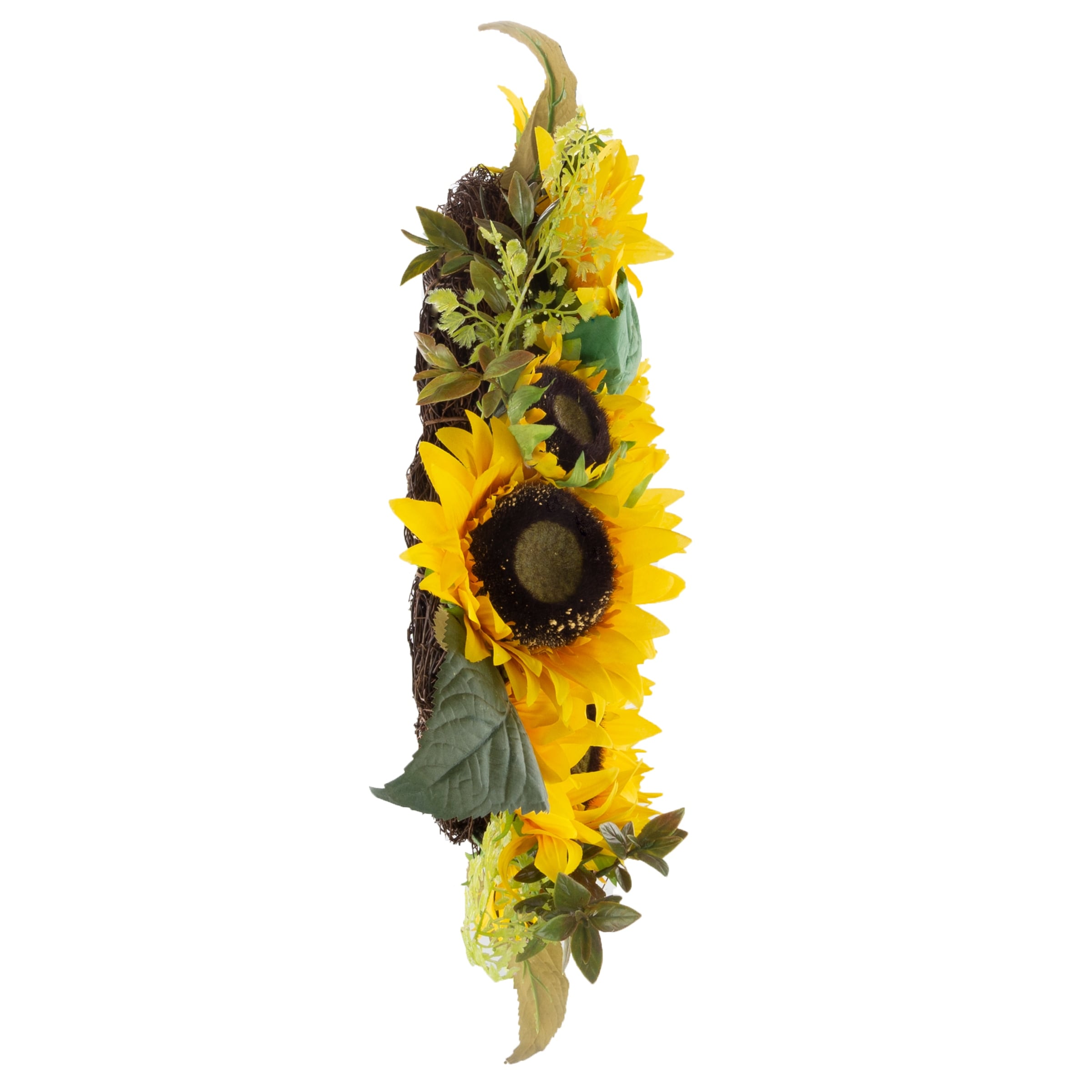 Pure Garden 20-Inch Artificial Sunflower Wreath