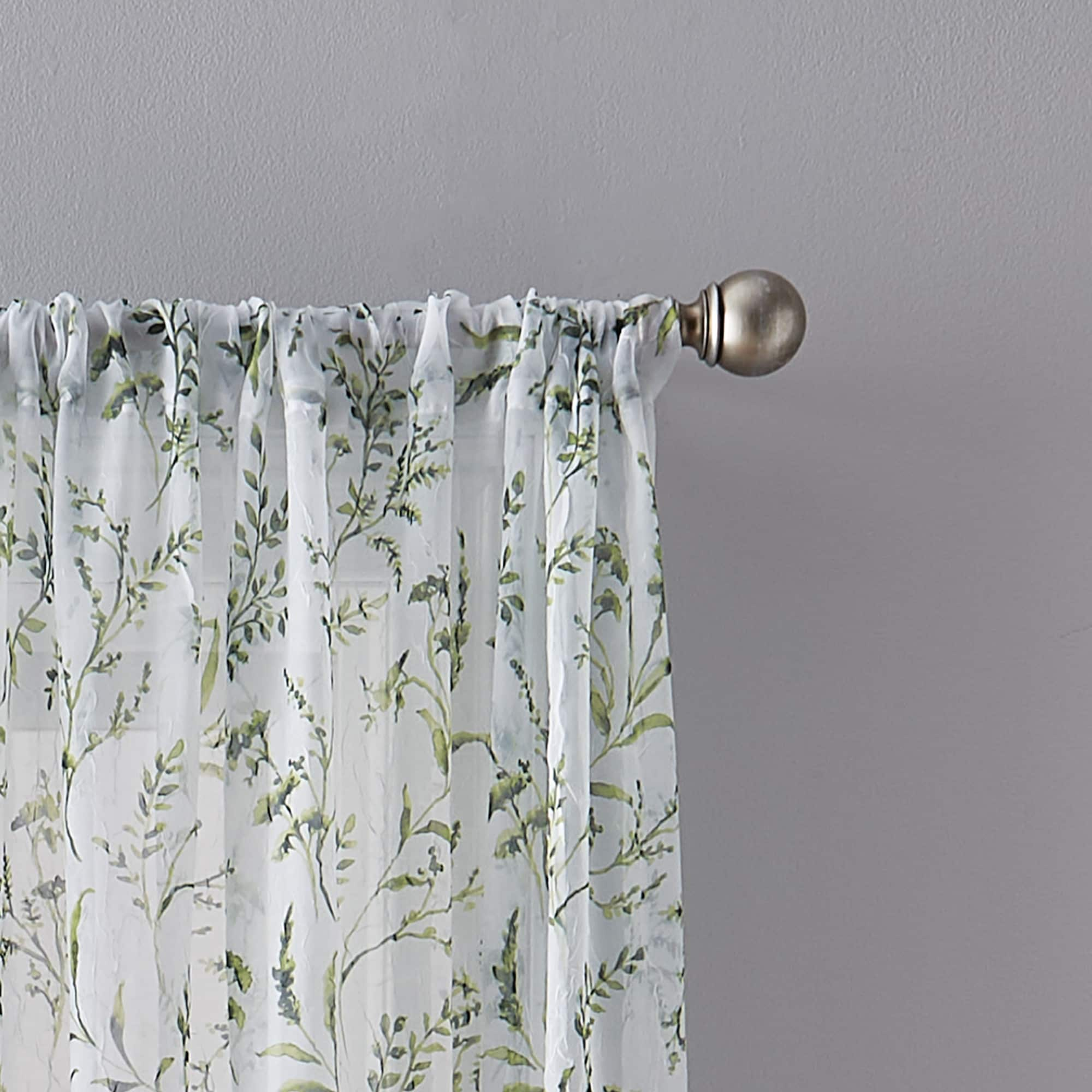 Santa Barbara Voile Rod Pocket Curtain Panel