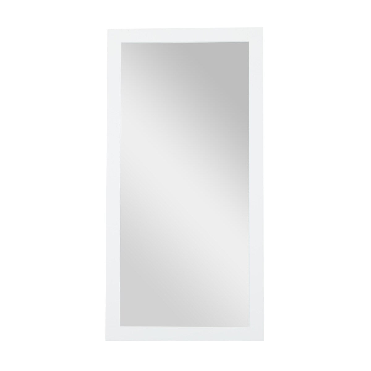 Wooden Rectangular Minimalistic Room Wall Mirror - White or Black - Roche River Decor