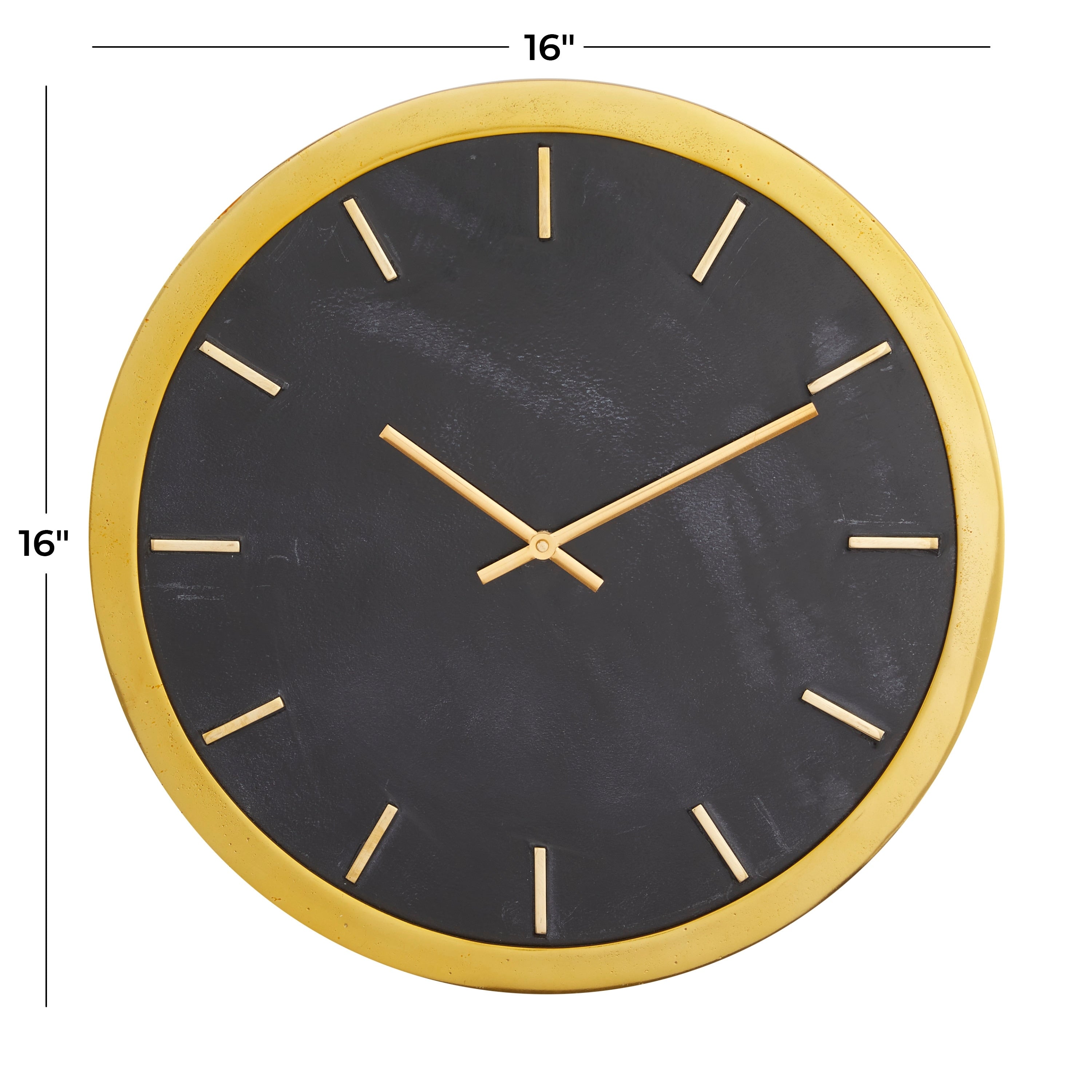 CosmoLiving by Cosmopolitan Marble Glam Wall Clock