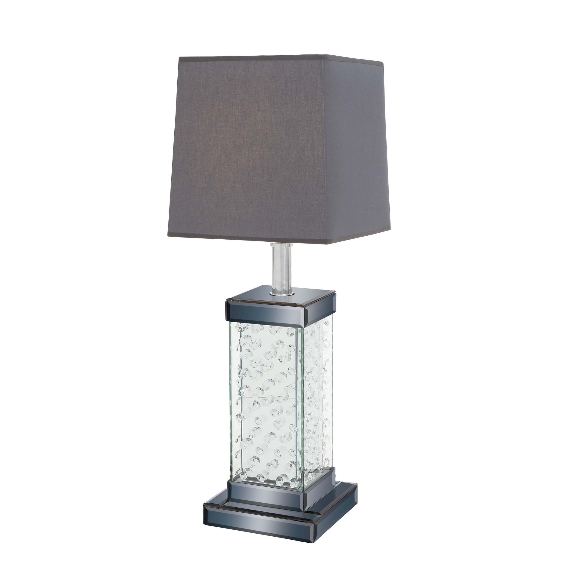 Grey Glass Glam Table Lamp 31 x 11 x 11 - 11 x 31