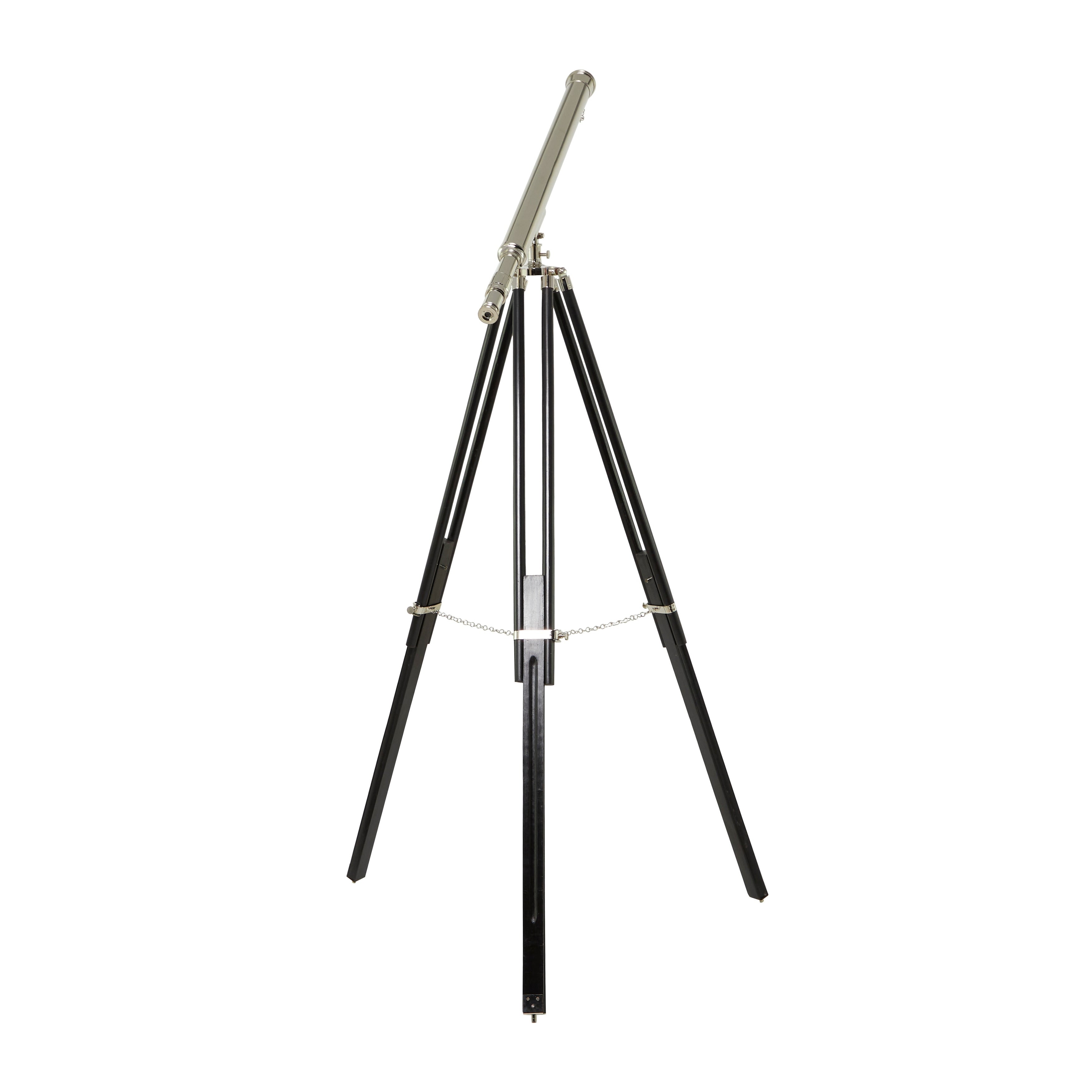 Polished Vintage Metal Telescope - Silver, Gold, Brass