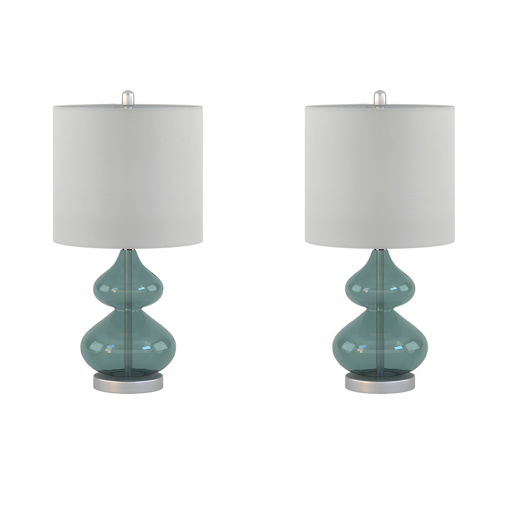 510 Design Ellipse Curved Glass Table Lamp (Set of 2)