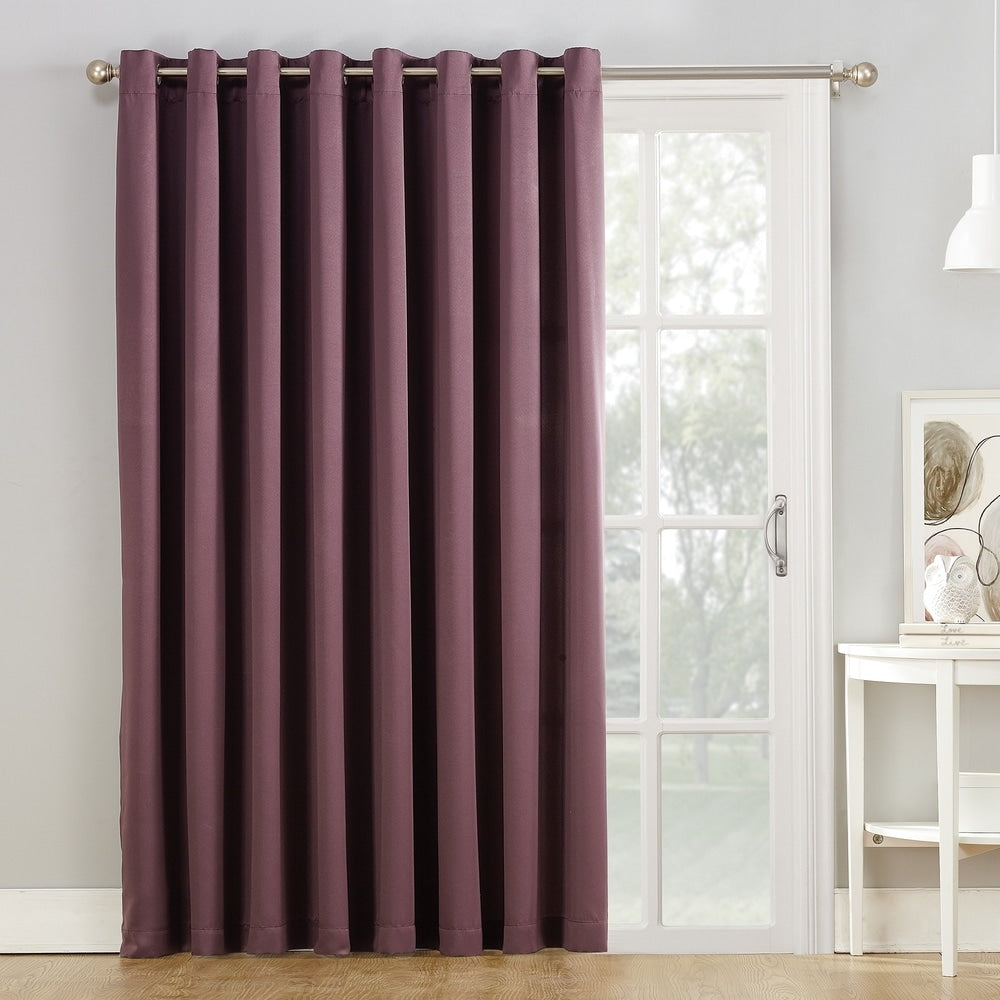 Porch & Den Nantahala Rod Pocket Room Darkening Patio Door Single Curtain Panel, Single Panel