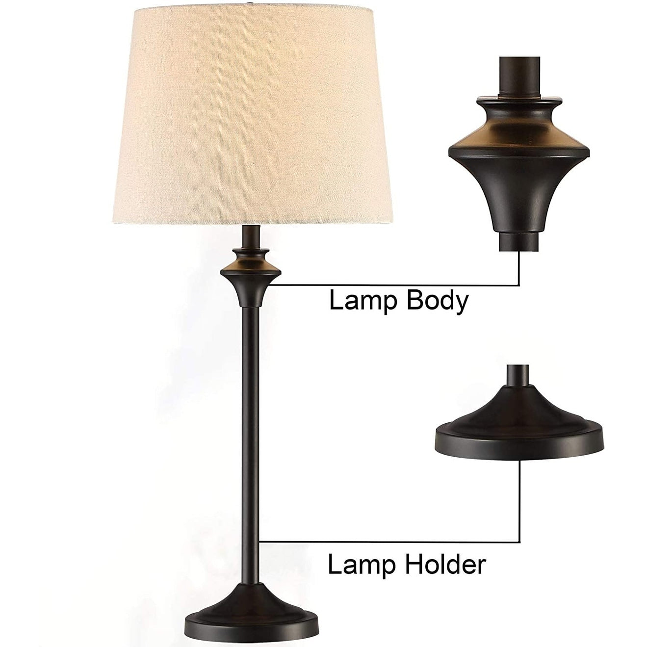 26 Buffet Table Lamp Set (Set of 2)