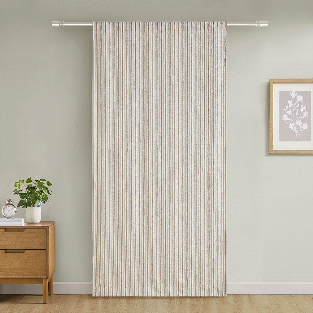 Light Filtering Rod Pocket Tab Single Curtain Panel