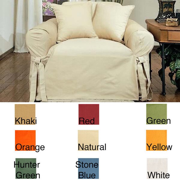 Classic Slipcovers Cotton Duck Chair Slipcover