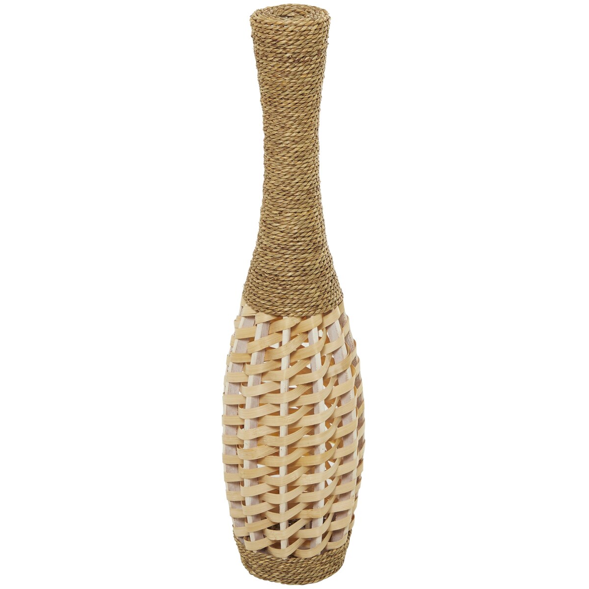 Seagrass Handmade Tall Woven Floor Decorative Vase - Brown - Roche River Decor