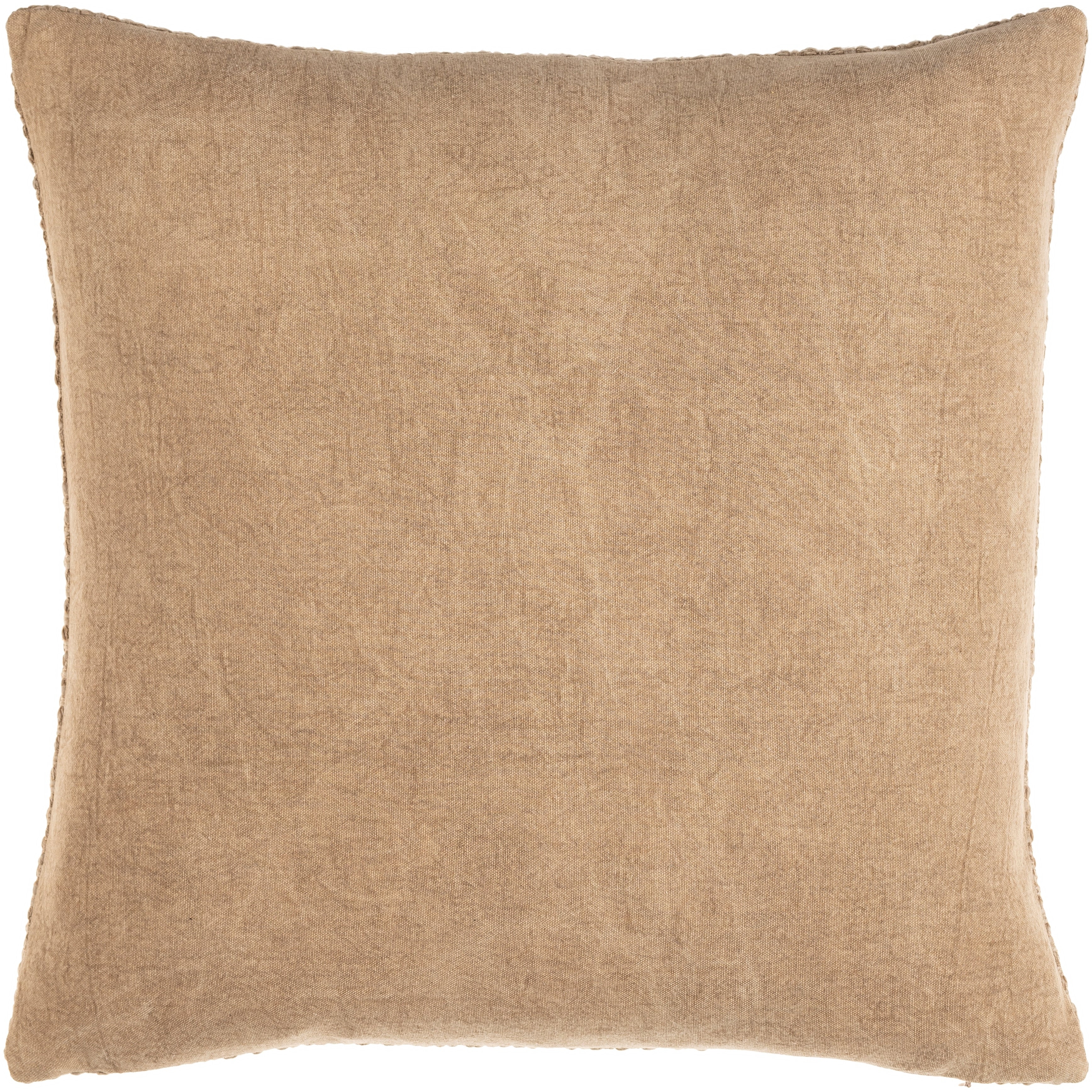 Livabliss Terry Farmhouse Textured Cozy Throw Pillow