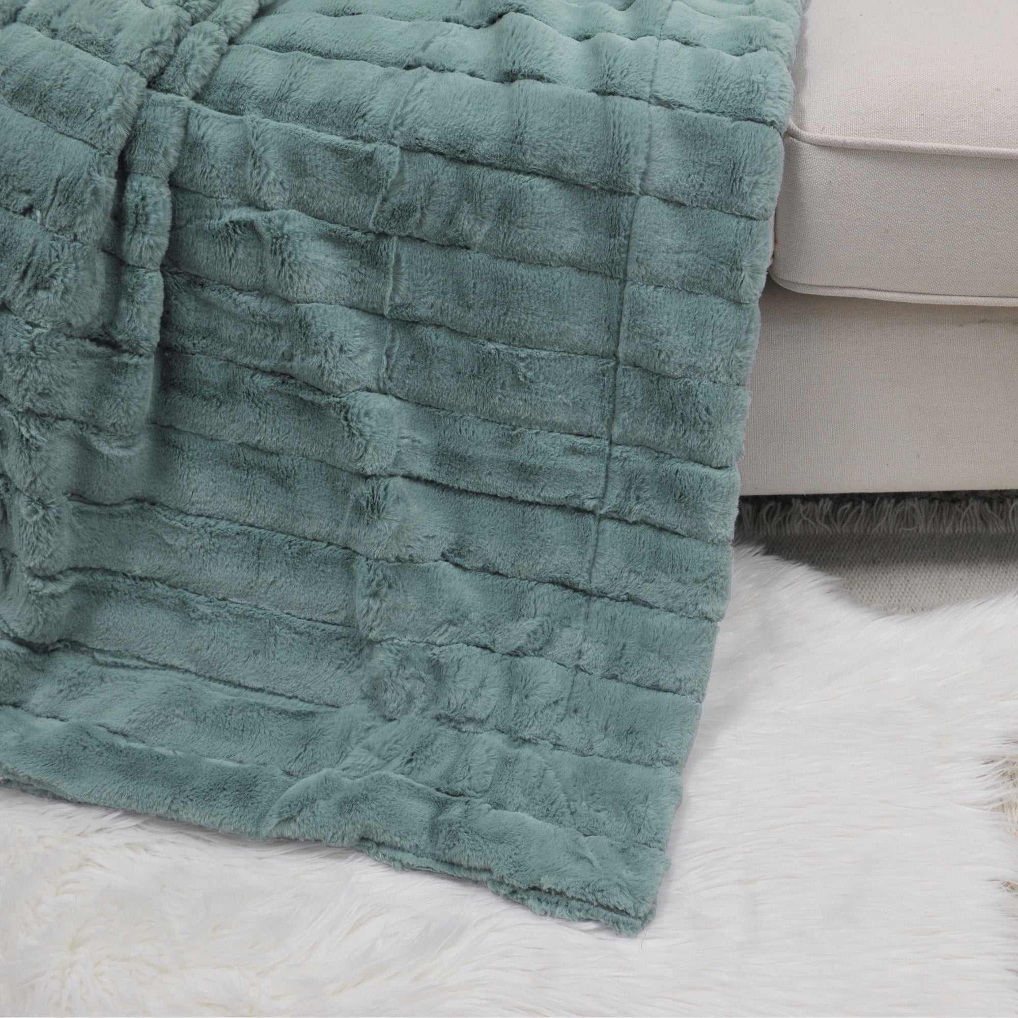 Solid Color SuperMink FauxFur Throw