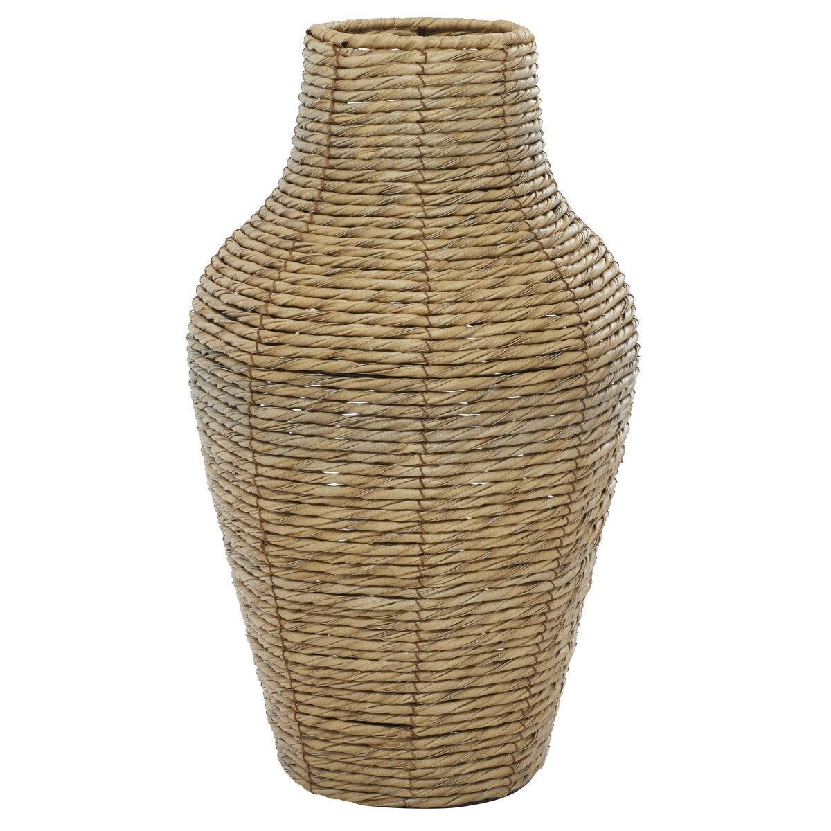 Faux Seagrass Handmade Tall Woven Floor Decorative Vase - Brown - Roche River Decor