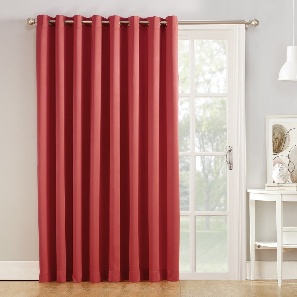 Porch & Den Nantahala Rod Pocket Room Darkening Patio Door Single Curtain Panel, Single Panel