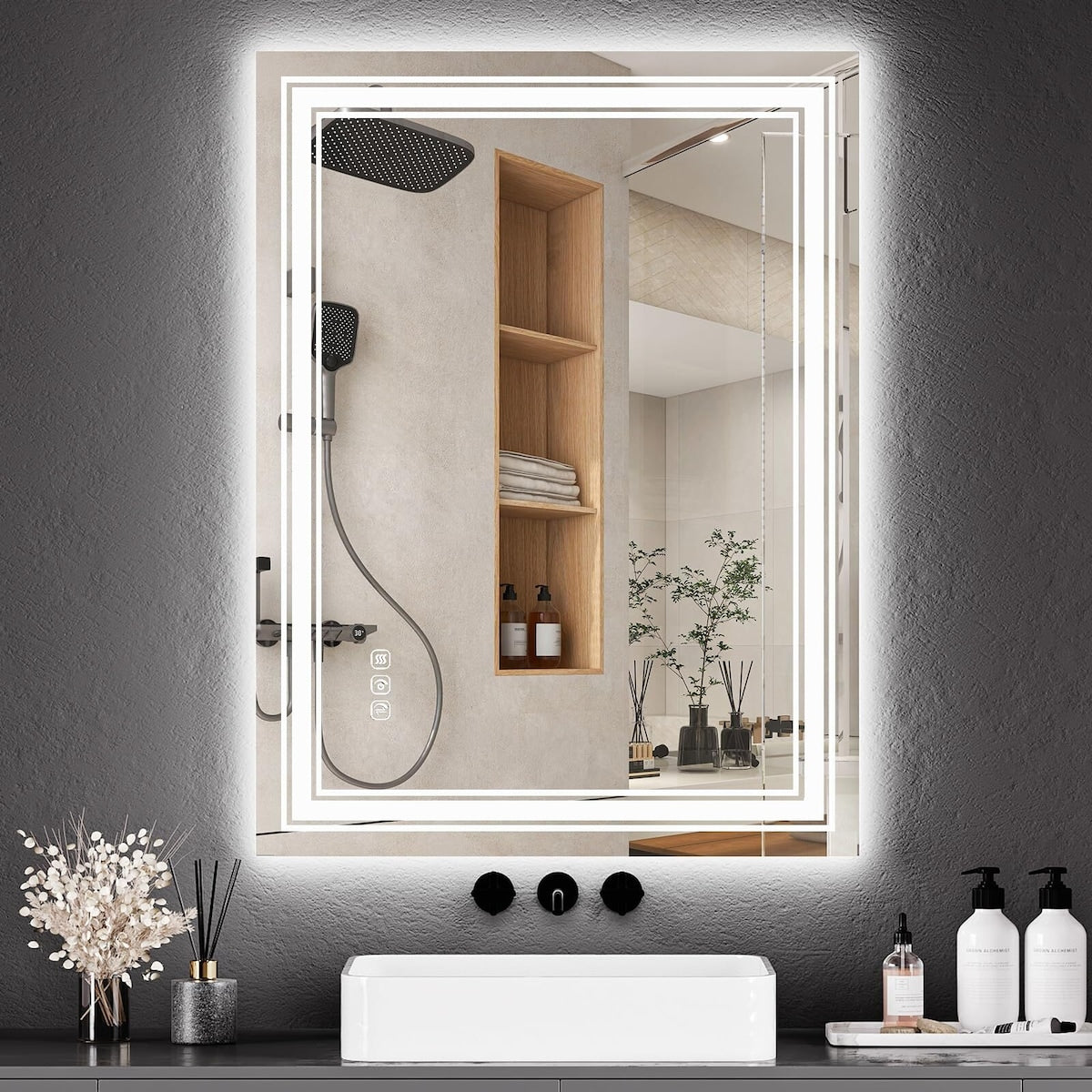 20x28 LED Bathroom Mirror with Lights