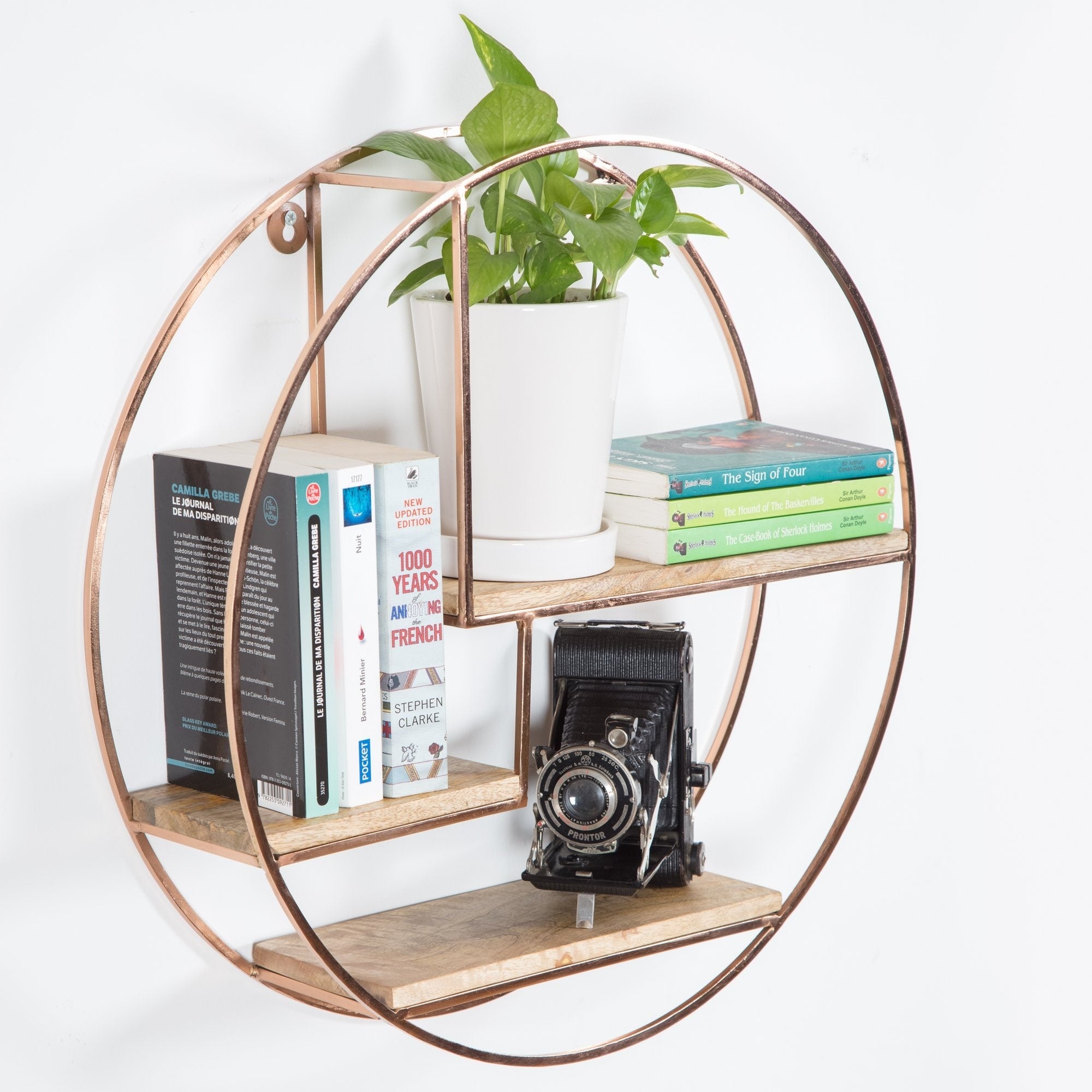 MH London Marly Round Floating Wall Shelf - 19.50 x 19.50 x 4.75