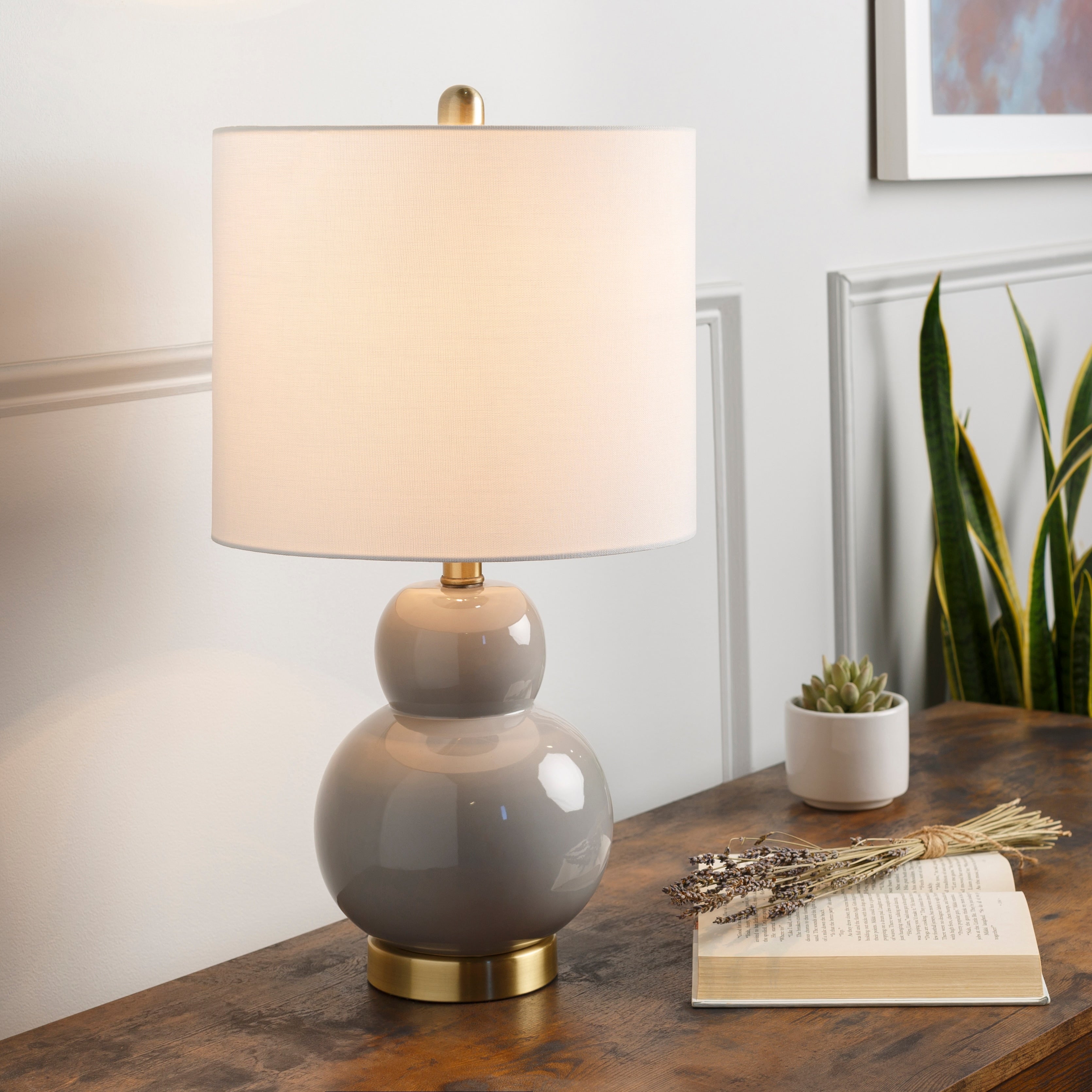 Artistic Weavers Ciaran Modern Ceramic Table Lamp - 22H x 12W x 12D