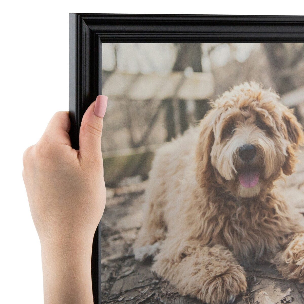 ArtToFrames Classic Waves 8x10 Inch Picture Frame, 1.00 Inch Wood Poster Frame Available in Multiple Colors (60823-8x10)