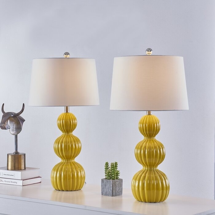 28 Ceramic Table Lamp Set (Set of 2)