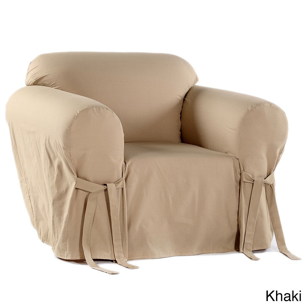 Classic Slipcovers Cotton Duck Chair Slipcover