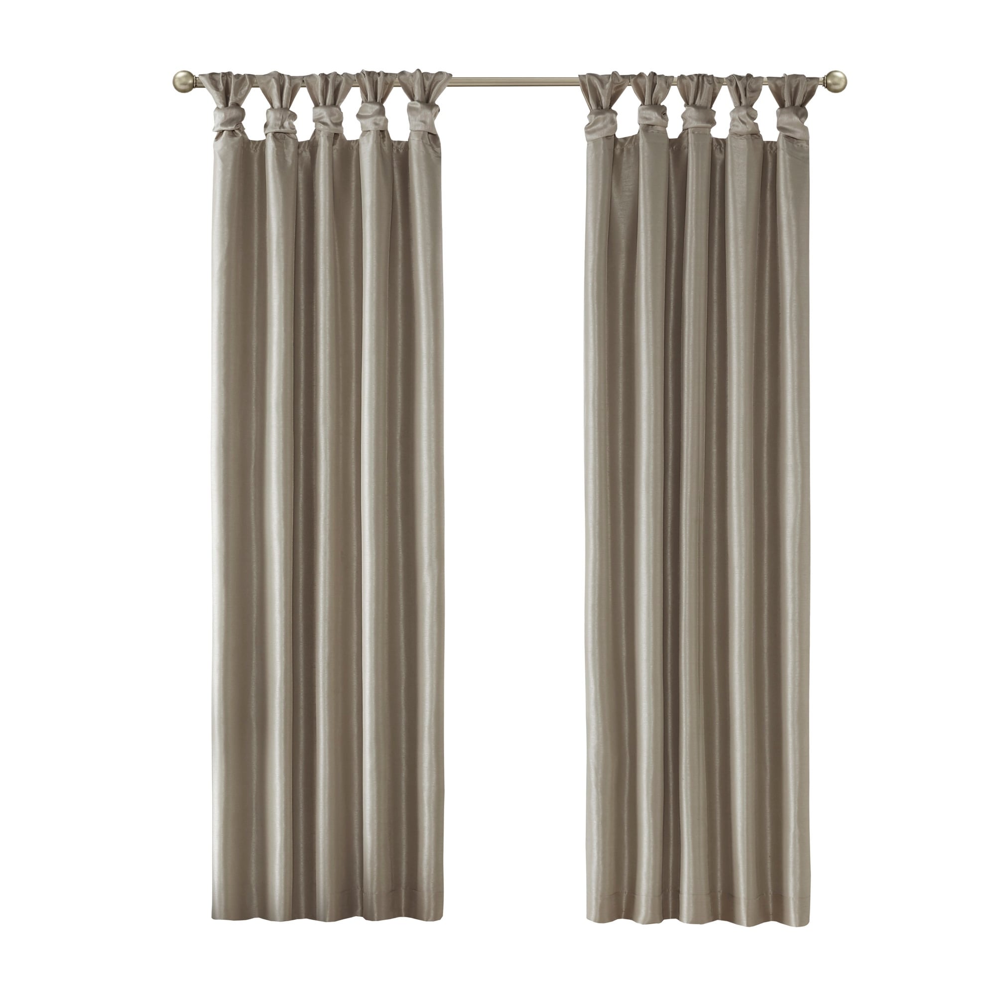 Madison Park Natalie Twist Tab Total Blackout Window Curtain Panel